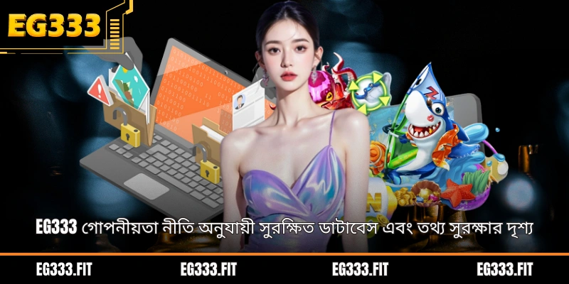 EG333 গোপনীয়তা নীতি অনুযায়ী সুরক্ষিত ডাটাবেস এবং তথ্য সুরক্ষার দৃশ্য