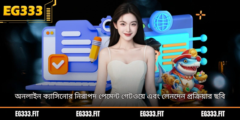 অনলাইন ক্যাসিনোর নিরাপদ পেমেন্ট গেটওয়ে এবং লেনদেন প্রক্রিয়ার ছবি