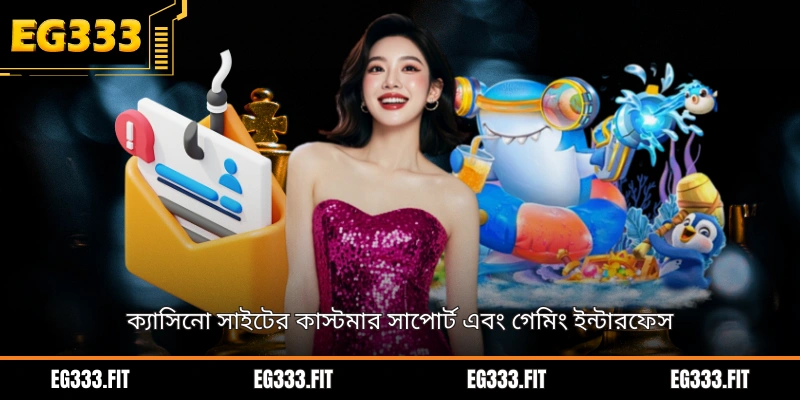 ক্যাসিনো সাইটের কাস্টমার সাপোর্ট এবং গেমিং ইন্টারফেস