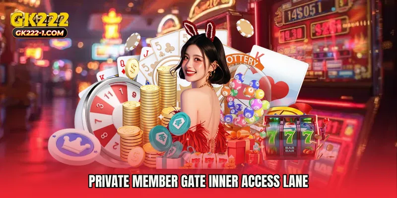 Private Member Gate inner access lane