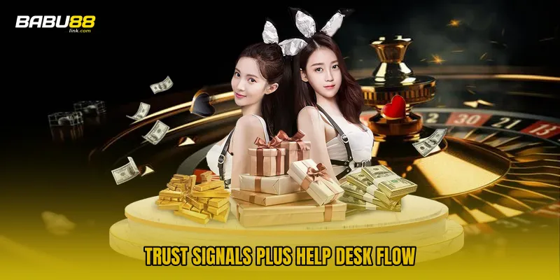 Trust Signals Plus Help Desk Flow
